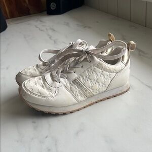 Michael Kors Kids Cream Sneakers